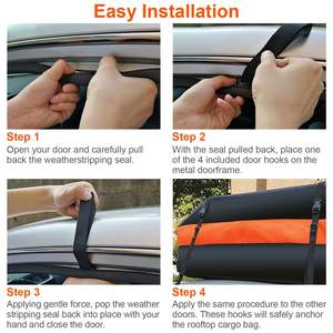 Bolsa de Carga Impermeable para Techo de Vehículo, 16 Pies Cúbicos, con Tapete Antideslizante, Compatible con Todos los Vehículos - Product Image 4