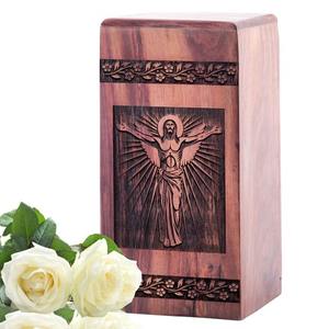 Urnas de Cremación de Madera de Lujo para Guardar Cenizas, Caja de Urna de Madera para Adultos, Artículos Funerarios Conmemorativos - Product Image 1