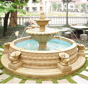 Large Size Sandstone Natural <b>Stone</b> Laminar Flow Garden Water Fountain Outdoor Decoration - Product Image 1
