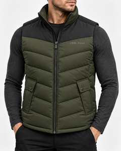 Wholesale <b>Men</b> Windproof Quick Dry Breathable Puffer Jacket <b>Vest</b> Polyester/Cotton Material <b>Winter</b> Premium Quality - Product Image 4