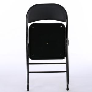 Attrezzatura per Fiere: Set di 6 Sedie Pieghevoli in PVC e Ferro Nere per Convenzioni ed Esposizioni - Product Image 2