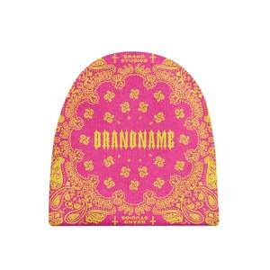 Gorro de Invierno Unisex con Estampado de Bandana de tu MARCA, Estilo Urbano, 56-58CM, Tejido por Computadora con Impresión Digital - Product Image 4
