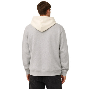 Two Tone Hoodies Cotton Fleece Oversized <b>Pullover</b> Streetwear Contrast Hood Design Loose Fit Custom Logo Hoodies Bulk Supply - Product Image 4