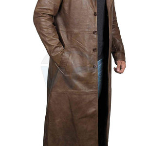 Manteau long élégant pour homme avec doublure intérieure douce, fermeture à boutons en tissu doux et coupe confortable - Product Image 3