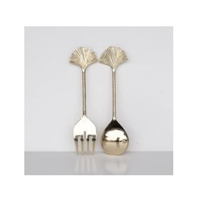 Ustensiles de cuisine pour la restauration, couverts en métal de qualité supérieure, finition dorée, ensemble couteau, cuillère, fourchette et spatule - Product Image 4