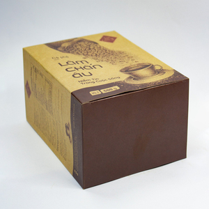 Caja marrón café al por mayor usando como café en polvo buena calidad embalaje personalizado uso con agua hirviendo embalaje en cartón - Product Image 3
