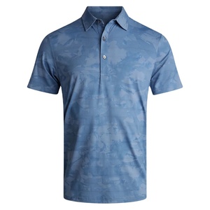 เสื้อเชิ้ตธุรกิจผู้ชายสีพื้นแบบปรับแต่งได้ ผ้าถักโพลีเอสเตอร์ 200GSM ระบายอากาศ แขนสั้น ปักโลโก้ด้านหน้า - Product Image 1