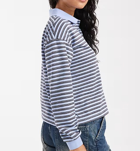 Wholesale Comfortable Casual <b>Women's</b> for <b>Shirts</b> Quick Dry Eco-Friendly Breathable 100% Cotton Knitwear - Product Image 4