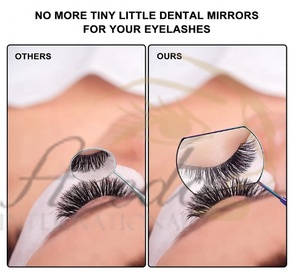 New Rainbow Color Rectangular Large Eyelash <b>Mirror</b> <b>Square</b> Lash <b>Mirror</b> Stainless Steel <b>Mirror</b> - Product Image 5