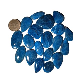 หินควอตซ์ทรงหลังเบี้ยสีฟ้าธรรมชาติคุณภาพสูงอัญมณีแอปพาไทต์แบบหลวมสำหรับทำเครื่องประดับคุณภาพที่น่าทึ่ง! - Product Image 3