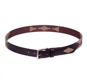 Custom Men's Sport <b>Belt</b> New Polo Design with Embroidered Emboss Detailing Leisure Leisure Alloy for Buckle High Quality Leather - Product Image 5