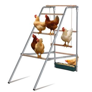 Pollaio Esterno per Galline 103*50*100cm, Gabbia per Animali Resistente e Confortevole - Product Image 1