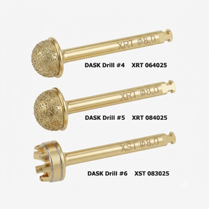 Kit de lifting de sinus dentaire avec forets et embouts, instruments chirurgicaux manuels, poignée moletée bleue, Classe I, certifié CE - Product Image 4