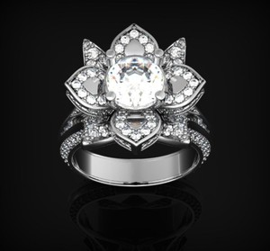 925 sterling silver <b>ring</b> multi stone <b>ring</b> <b>cz</b> <b>ring</b> cubic zirconia <b>ring</b> cluster <b>ring</b> round stone <b>ring</b> diamond look <b>ring</b> women <b>ring</b> - Product Image 2