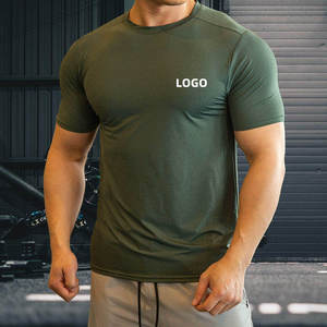 Camiseta Deportiva para Hombre, Ropa Deportiva, Poliéster y Elastano, Ropa para Correr, Gimnasio, Ligera, Elástica, Precio Bajo - Product Image 1