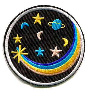 Round Shape Embroidered <b>Patches</b> For Garments Professional Manufacture Custom Design <b>Sew</b>-<b>on</b> Embroidery <b>Patches</b> - Product Image 1