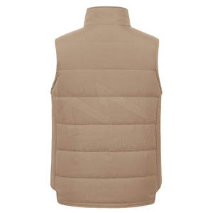Chaleco Acolchado Beige con Cuello en V para Hombre, con Cierre de Cremallera, Impermeable, Transpirable, Reversible, Cortavientos, Ropa de Invierno Formal - Product Image 2