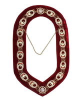Collar de Cadena Shriner de Alta Calidad a Precio de Fábrica al por Mayor, Joyas Masónicas, Regalia Masónica Moderna, Chapado en Oro, Metal Cepillado