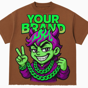 Camisetas Vintage de Alta Calidad con Lavado Ácido Personalizadas para Hombre, Estilo Urbano Oversize, Logotipo DTG Impreso con Técnica Puff de Pedrería - Product Image 6