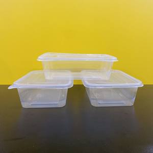 Nuevo Diseño 2026, Caja de Plástico Rectangular Desechable de 550 ml para Alimentos/Fruta/Ensalada con Tapa Transparente y Logotipo Personalizado a Bajo Precio - Product Image 6