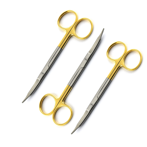 กรรไกรโกลด์แมนฟ็อกซ์คุณภาพสูง 3 ชิ้น แบบโค้ง TC ขนาด 13 ซม. สำหรับงานทันตกรรม ศัลยกรรม สัตวแพทย์ ตัดได้อย่างแม่นยำ รุ่นโปรแม็กซ์ - Product Image 4