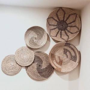 Boho Handmade Seagrass <b>Wall</b> Hanging Plate Woven Basket Natural <b>Wall</b> Art Rustic Farmhouse Nordic Home Decor - Product Image 6