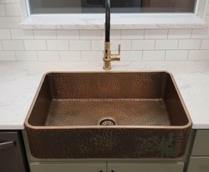 Lavabo de baño de cobre antiguo de alta calidad con superficie cuadrada, embalaje OEM, para lavarse las manos, ¡gran oferta! - Product Image 1