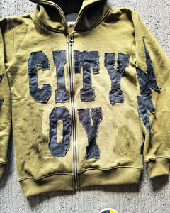 Sweat à capuche sculpté à col montant, design minimaliste, en molleton doux, esthétique streetwear raffinée, futuriste et épurée, pour l'hiver - Product Image 3