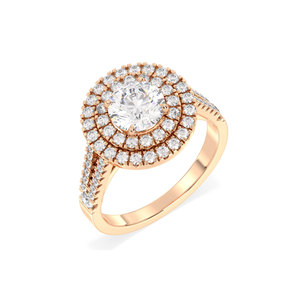 แหวนหมั้นเพชรโมอิสซาไนต์ 14K ราคาส่ง REYES สำหรับผู้หญิง ดีไซน์คลาสสิก ของขวัญวันครบรอบแต่งงาน เครื่องประดับชั้นดี - Product Image 2