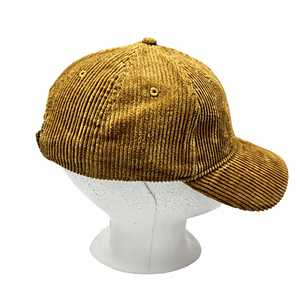 Gorra de Béisbol Unisex de Pana, Ajustable, Informal, para Adultos, Color Amarillo Mostaza, 100% Algodón, Estilo Primavera-Otoño - Product Image 4
