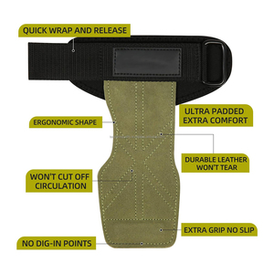 Tender Industry Poignées d'entraînement d'haltérophilie de qualité supérieure pour augmenter la force Poignées solides confortables - Product Image 2