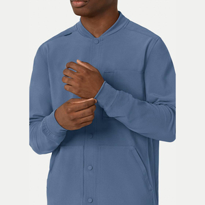Stretchable Unisex Long Sleeve V-Neck Scrubs <b>Uniforms</b> Breathable Comfortable Scrub Suit For Medical Hospital <b>Nursing</b> <b>Uniform</b> - Product Image 6