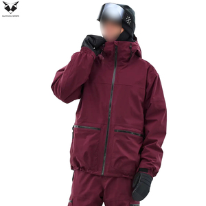 Premium Quality Waterproof & Windproof Heavy Duty Winter Wear Breathable Adult Wear Zipper Insulated Multi-Panel Ski Jacket - Product Image 3