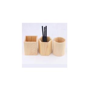 Portaplumas de madera natural, organizador de escritorio, soporte cuadrado para lápices, en venta, soporte para guardar bolígrafos de oficina, muy vendido. - Product Image 6