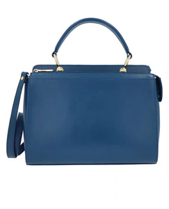 Bolso Bandolera de Cuero Genuino para Mujer, Alta Calidad, Colores y Logotipos Personalizados, Suave e Impermeable, Azul, Moda, OEM, Venta al Por Mayor 2026 - Product Image 1