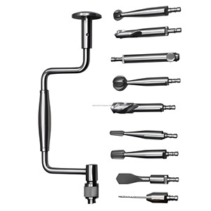 Juego de 10 Piezas de Taladro Manual Hudson Brace, Instrumentos Ortopédicos y Neuroquirúrgicos de Acero Inoxidable, Proveedor Mayorista Líder - Product Image 4