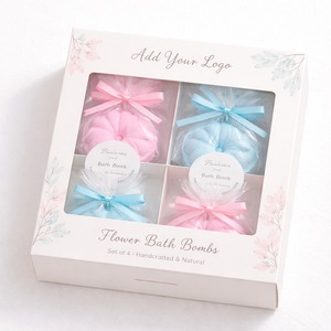 Bombas de baño efervescentes OEM/ODM con aroma floral, aceites esenciales naturales y orgánicos, para la relajación femenina, spa en casa. - Product Image 2