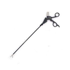 Wholesale 10mm <b>Laparoscopic</b> Atraumatic Curved Clamp Grasper 45cm Minimally Invasive Endoscopic Abdominal Surgical <b>Instrument</b> - Product Image 3