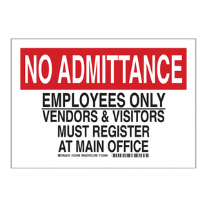 Señal de Seguridad de Prohibido la Entrada, Reflectante, Solo para Empleados, para Interiores y Exteriores - Product Image 2
