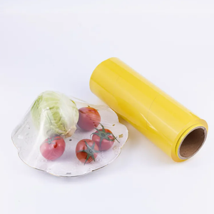 PVC Food Plastic Film Cling <b>Wrap</b> Packing Film 9-10-11-12 Mic for Home <b>Kitchen</b> Food Packaging Custom Printing OEM Service - Product Image 1