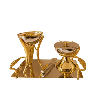 Brûleur d'encens en métal fait main avec finition martelée, diffuseur aromatique, utilisation toute saison, parfum d'intérieur, porte-encens - Product Image 4