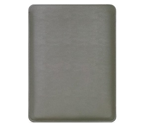 Wholesale Custom Logo Simple Gray Leather <b>Tablet</b> Sleeve Protective Cover <b>Waterproof</b> Anti-Theft Laptop Sleeve Elegant Businuss - Product Image 1