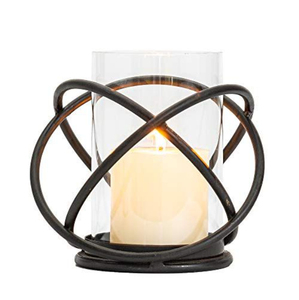 Ensemble de 3 porte-bougies votives en fer et verre, finition argentée de haute qualité, pour la décoration de la maison, Noël, mariage - Product Image 4