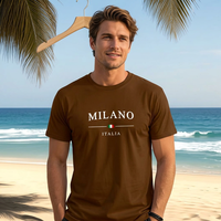 T-shirt en jersey uni pour homme de haute qualité, 180 GSM, 100% coton, impression sérigraphique, logo personnalisé, coupe classique, col rond, manches courtes