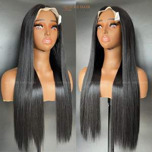 Pelucas Cabello vietnamita crudo Color negro natural HD Encaje Frontal Longitud larga Grado 12A - Product Image 2