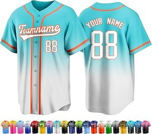 Camiseta de Béisbol con la Bandera de Puerto Rico, Camiseta de Verano, Ropa Deportiva Unisex, Uniforme Deportivo, Sóftbol, Poliéster/Algodón de Secado Rápido - Product Image 6