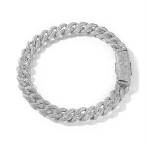 Moissanite Diamond <b>Long</b> Clasp Miami Cuban Link Chain 14K Gold 925 Sterling Silver Round Cut Hip Hop <b>Necklaces</b> Fine Jewelry - Product Image 4