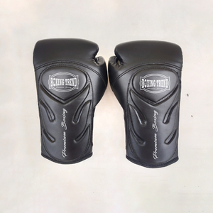 2025 Guantes de boxeo de cuero de vaca personalizados de 16oz Diseño profesional de alta calidad para Kick Boxing Grappling Entrenamiento Artes marciales - Product Image 2