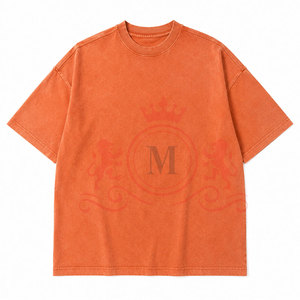 เสื้อยืดทรงหลวมแบบดรอปโชว์เดอร์ พรีเมียม ใส่สบาย สีซีดสไตล์วินเทจ พร้อมดีไซน์สตรีทแวร์ทันสมัยและเนื้อผ้าฝ้ายนุ่ม - Product Image 3