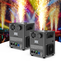 U`King 2 PCS avec Flight Case, Machine à Étincelles Froides 800W, Télécommande DMX, Fontaine à Étincelles pour Mariage, Fête, Scène